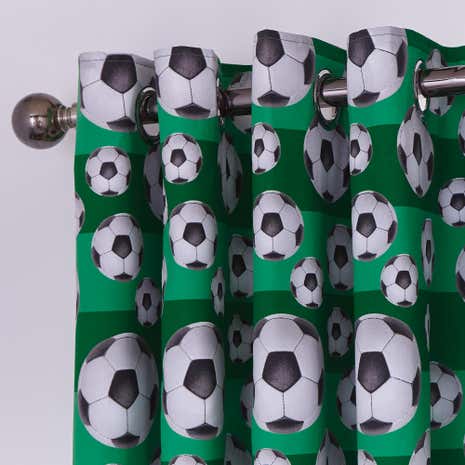 Football Blackout Eyelet Curtains