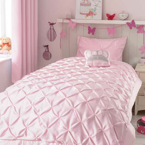Mia Pink Pintuck Bedspread
