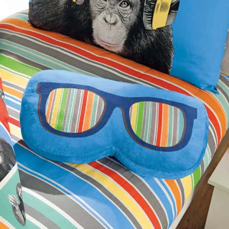 Monkeying Around 3D Shades Cushion