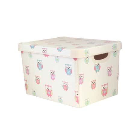 Kids Pretty Owls Storage Box