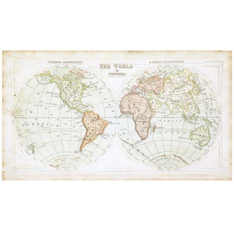 Antique Map Canvas