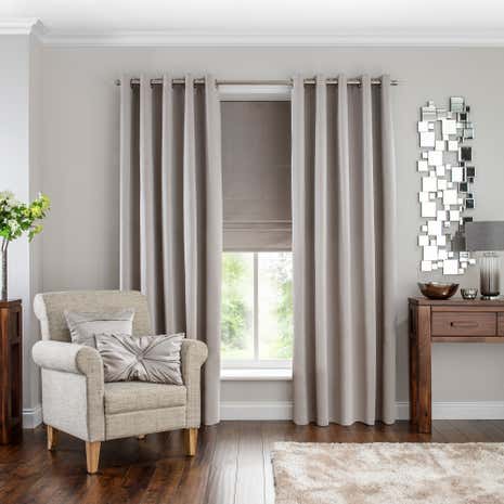 5A Fifth Avenue Venice Oyster Blackout Eyelet Curtains