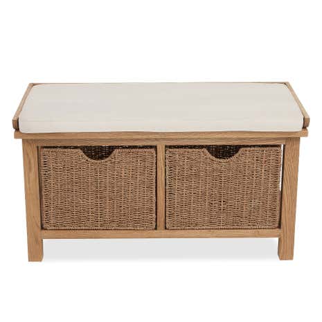 Sidmouth Oak Hallway Cushion Bench