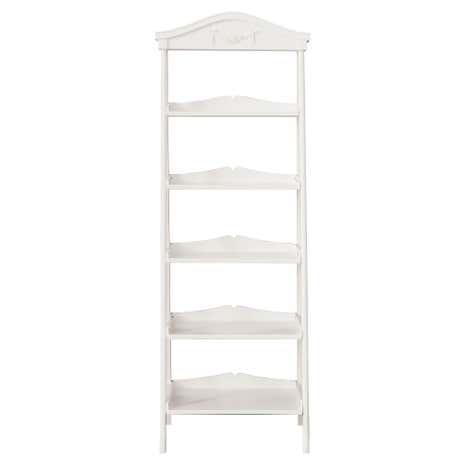 Toulouse White Ladder Bookcase