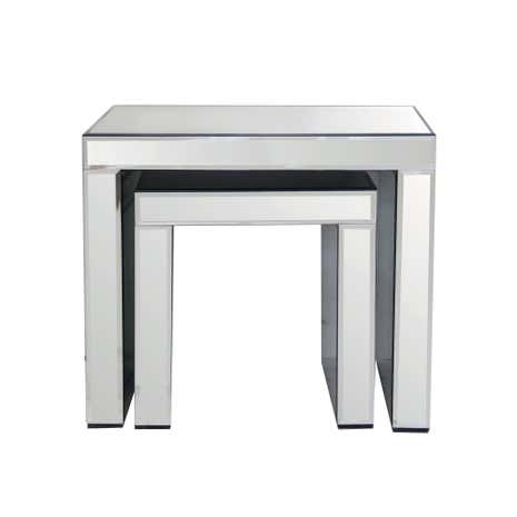 Venetian Mirrored Nest Of Tables