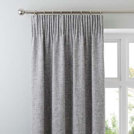Vermont Monochrome Pencil Pleat Curtains