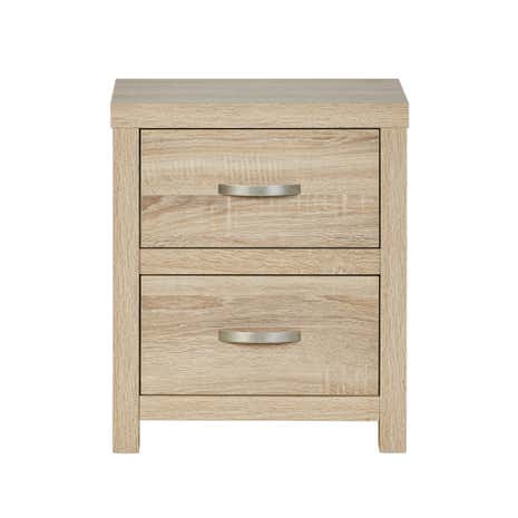 York 2 Drawer Bedside Table