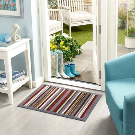 Marvel Washable Striped Mat