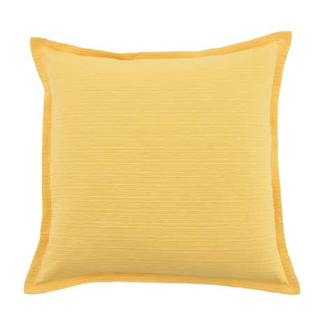 Large Oxford Edge Yellow Slub Cushion