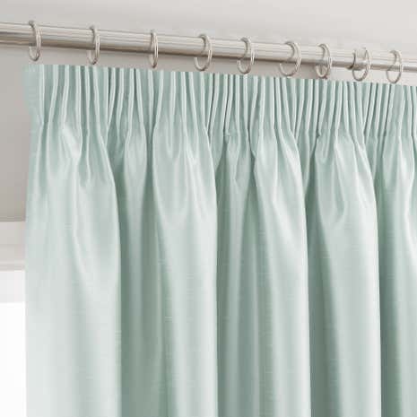 Montana Duck-Egg Lined Pencil Pleat Curtains