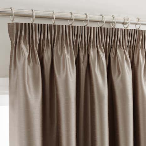 Montana Mink Lined Pencil Pleat Curtains