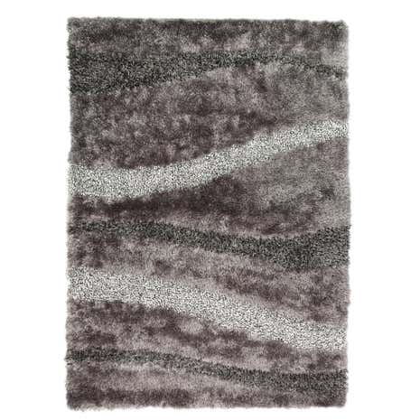 Grey Vibe Shaggy Rug
