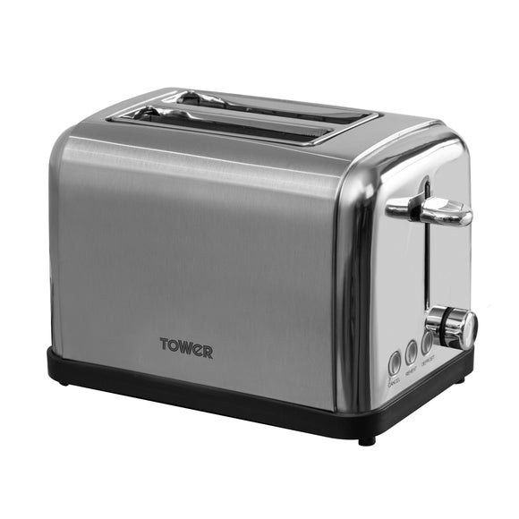 Tower T20002 2 Slice Stainless Steel Toaster