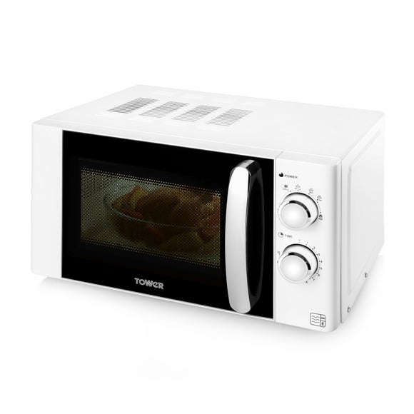 Tower T24009W 800W White 20L Digital Microwave