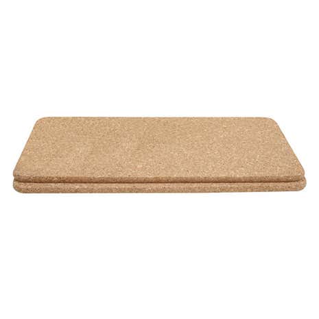Set of 2 Cork Rectangular Hot Pot Stands