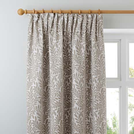 Dorma Lyndhurst Natural Lined Pencil Pleat Curtains
