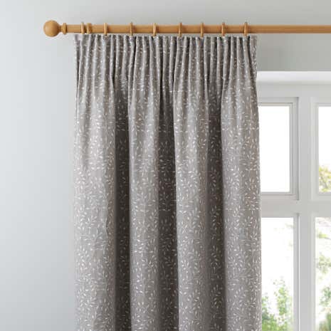 Windsor Natural Lined Pencil Pleat Curtains