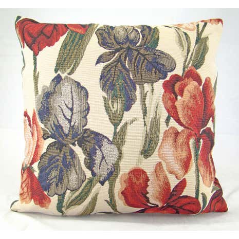 Multi-Coloured Traditional Tulip Cushion Cover