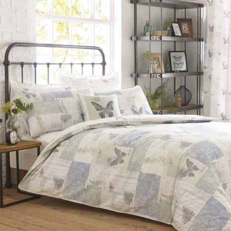 Darwin Blue Duvet Cover and Pillowcase Set