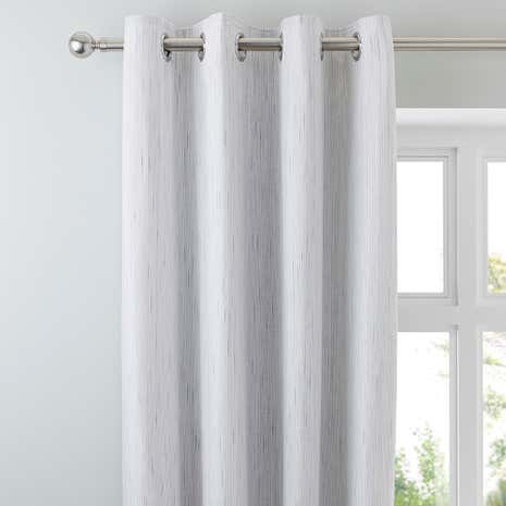 Jasper Grey Thermal Eyelet Curtains
