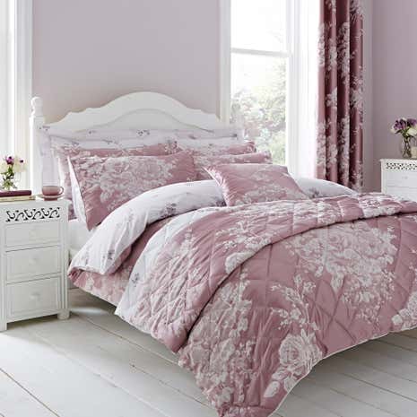 Laura Mauve Jacquard Duvet Cover
