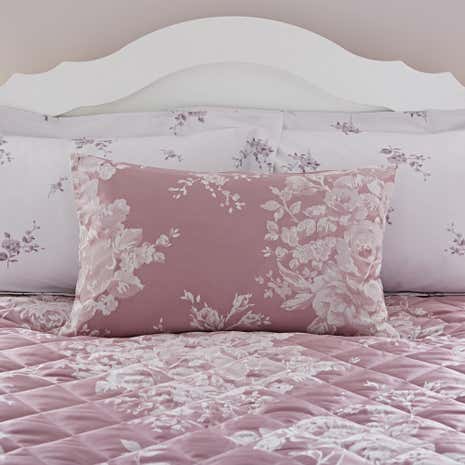 Laura Mauve Jacquard Housewife Pillowcase