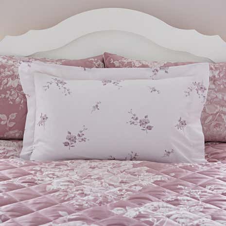 Laura Mauve Jacquard Oxford Pillowcase