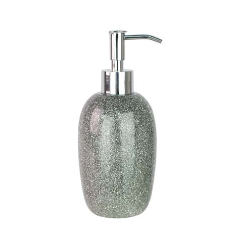 Sparkle Silver Resin Lotion Dispenser