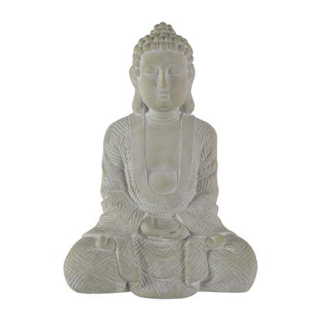 Cream Sitting Buddha Ornament