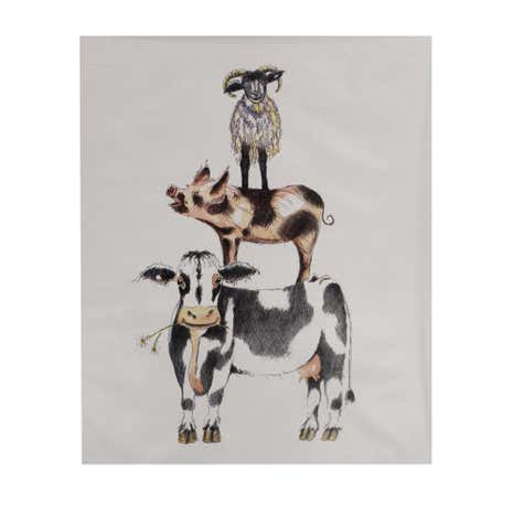 Stacking Animals Canvas