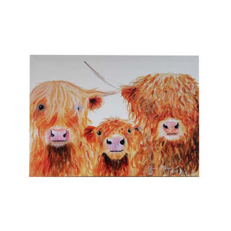 Shirley MacArthur Highland Cows Canvas