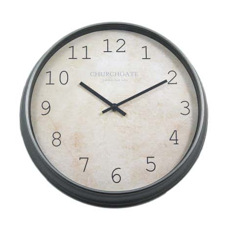 Galvanised Effect Wall Clock