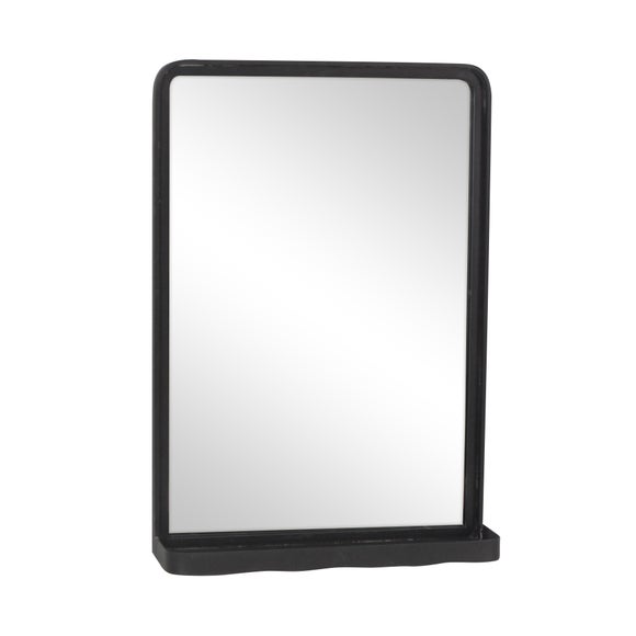 dunelm black mirror with shelf