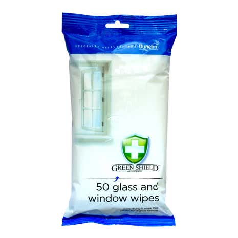 Green Shield Glass and Window Wipes