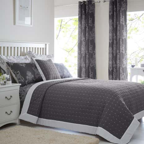 Versailles Charcoal Bedspread