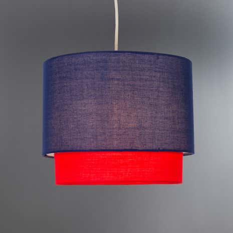 Navy 2 Tier Pendant Shade