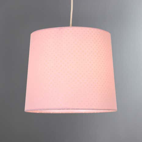 Pink Polka Dot Pendant Shade