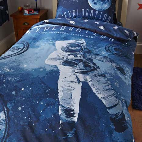 Space Navy Duvet Cover Set