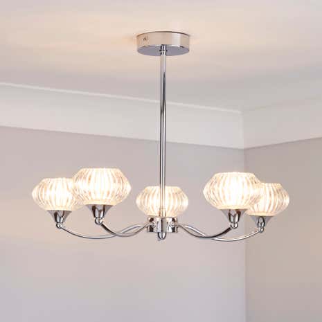 Sofia Chrome 5-Light Fitting
