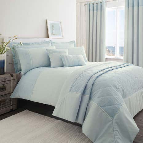 Millie Blue Duvet Cover and Pillowcase Set