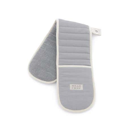 Head Chef' Range Grey Double Oven Glove