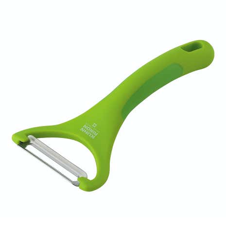 Kuhn Rikon Swiss Piranha Green Serrated Swivel Peeler