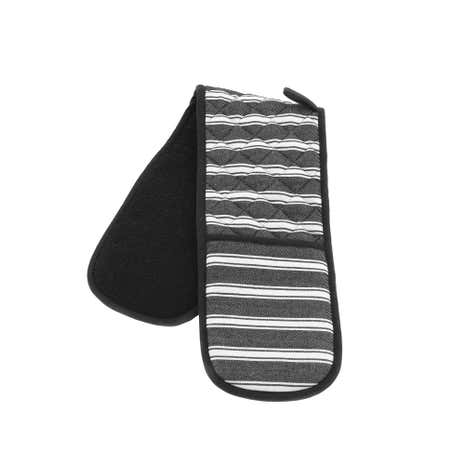 Regeneration Stripe Black Double Oven Glove