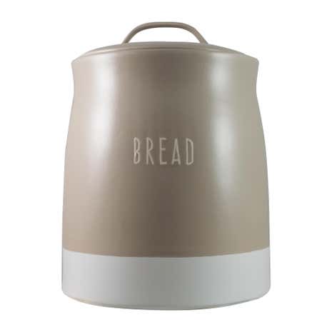 Rustic Romance Dipped Bread Crock Taupe
