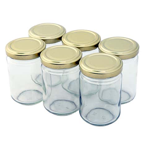 Tala Pack of 6 Clear Glass Screw Top Jars