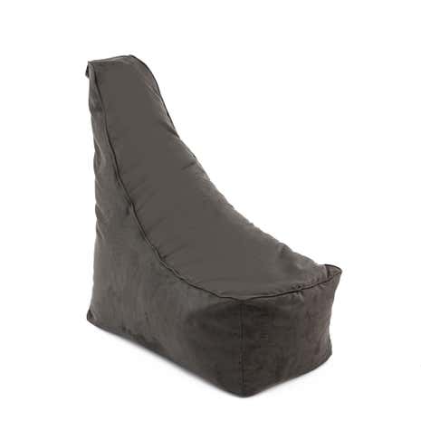 Charcoal Suedette Bean Chair
