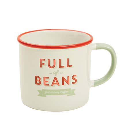 Jamie Oliver Full of Beans Slogan Mug