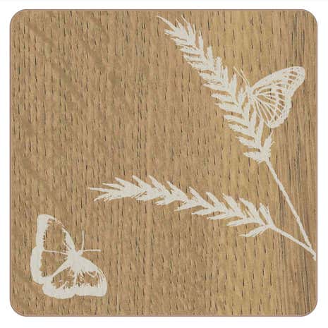 4 Pack Wood Effect Coasters