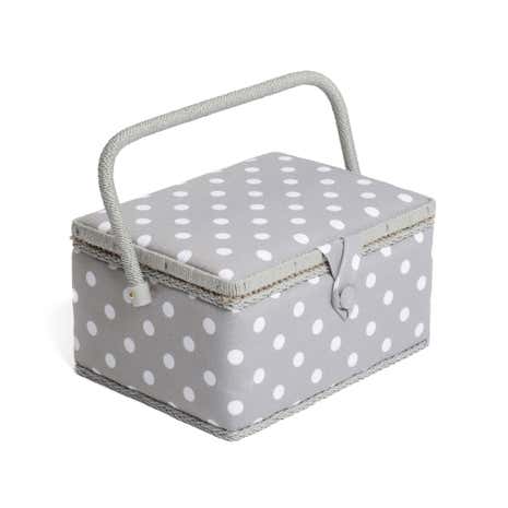 Dotty Grey Sewing Box