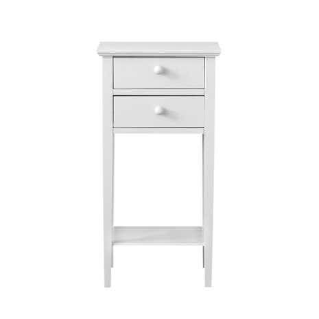 Baxter Grey 2 Drawer Bedside Table